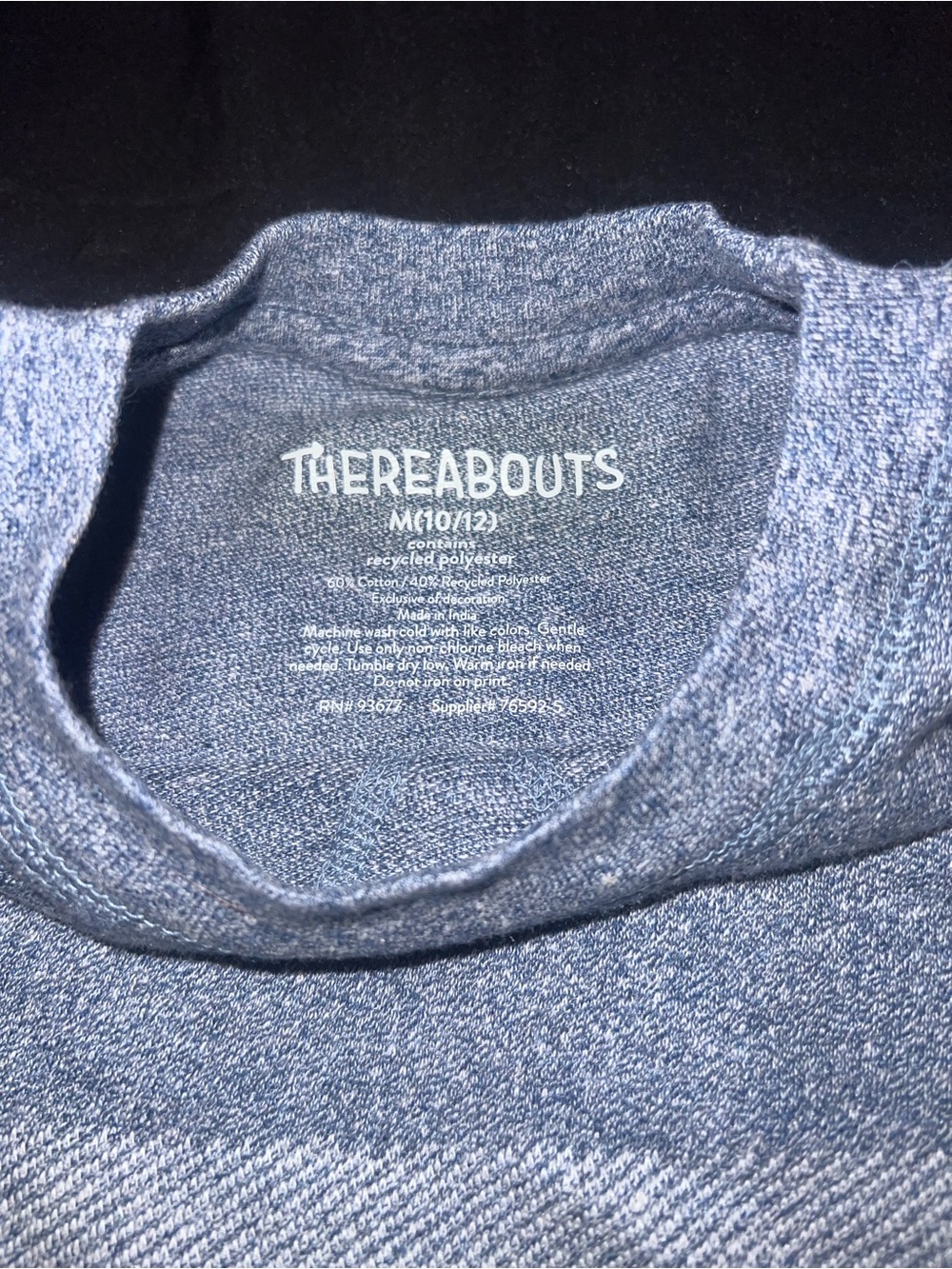 Thereabouts Kids' Heather Blue Crewneck Sweater